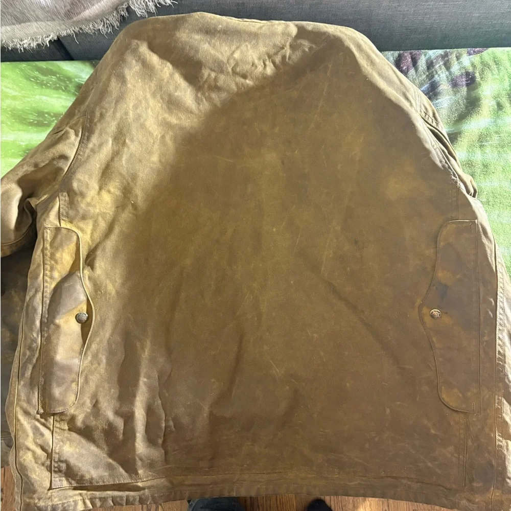 Filson Tan lined Cruiser waxed jacket size XL - Picture 7 of 7